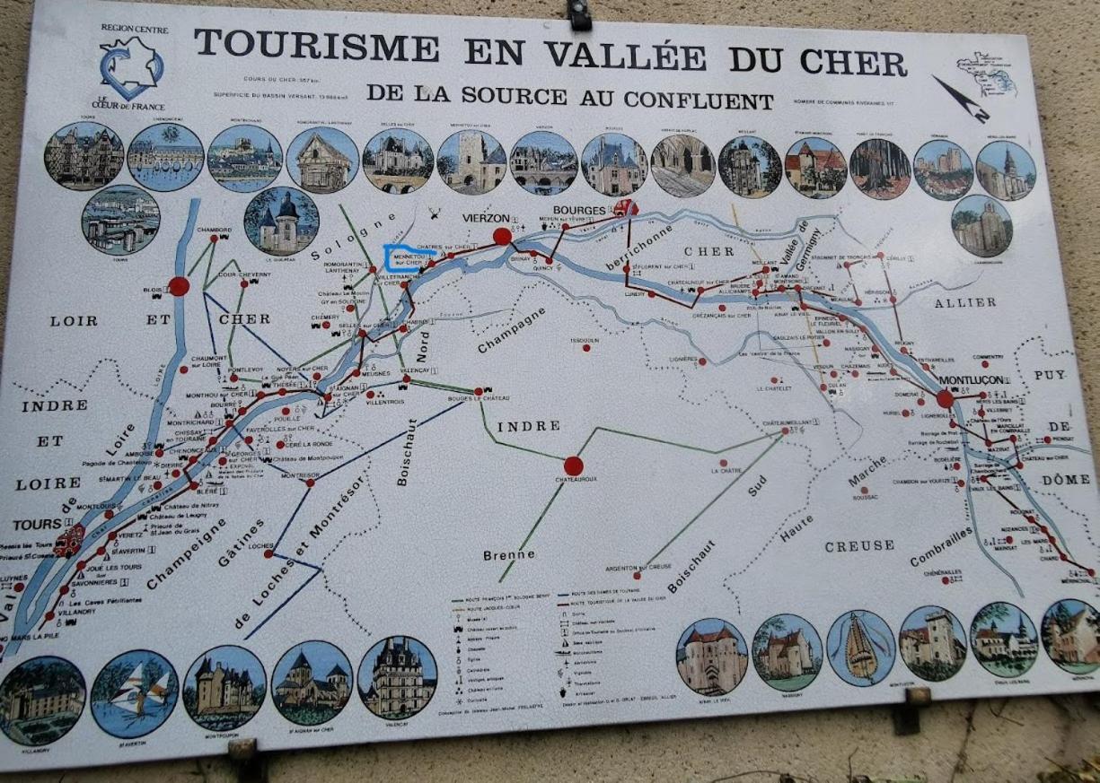 L'Echappee En Sologne Villa Mennetou-sur-Cher Buitenkant foto